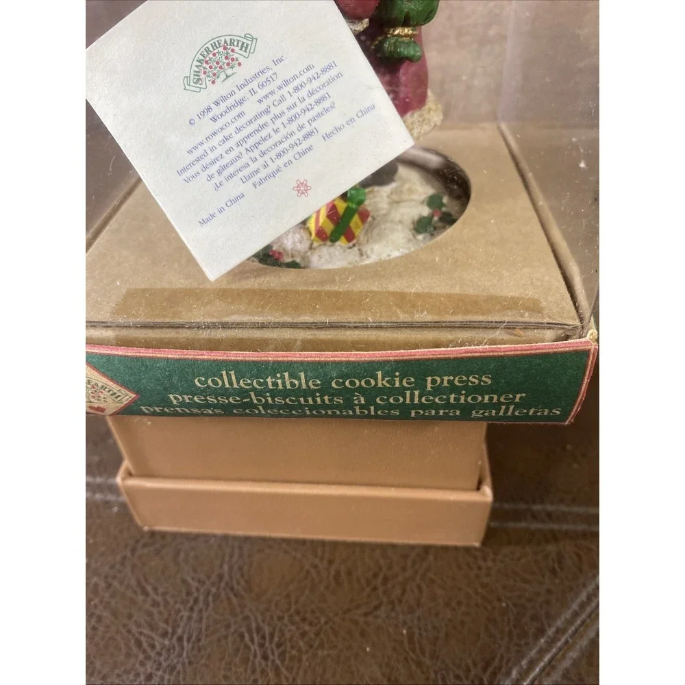 Vintage 1998 Shaker Hearth Santa Cookie‎ Press Great Britain New In Box 5